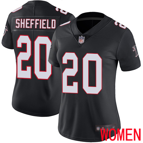 Atlanta Falcons Limited Black Women Kendall Sheffield Alternate Jersey NFL Football #20 Vapor Untouchable->youth nfl jersey->Youth Jersey